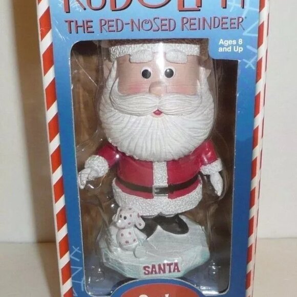 Rudolph the Red Nosed Reindeer Santa and Misfit Toy 2001 Bobblehead Toys… - Picture 1 of 2
